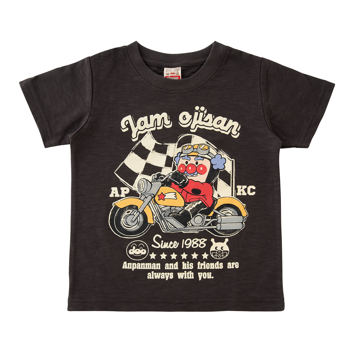 ジャムおじさんバイクtシャツ アイテム アンパンマンキッズコレクション Anpanman Kids Collection それいけ アンパンマン の楽しい世界観と おしゃれなデザインを融合させた子供服ブランド