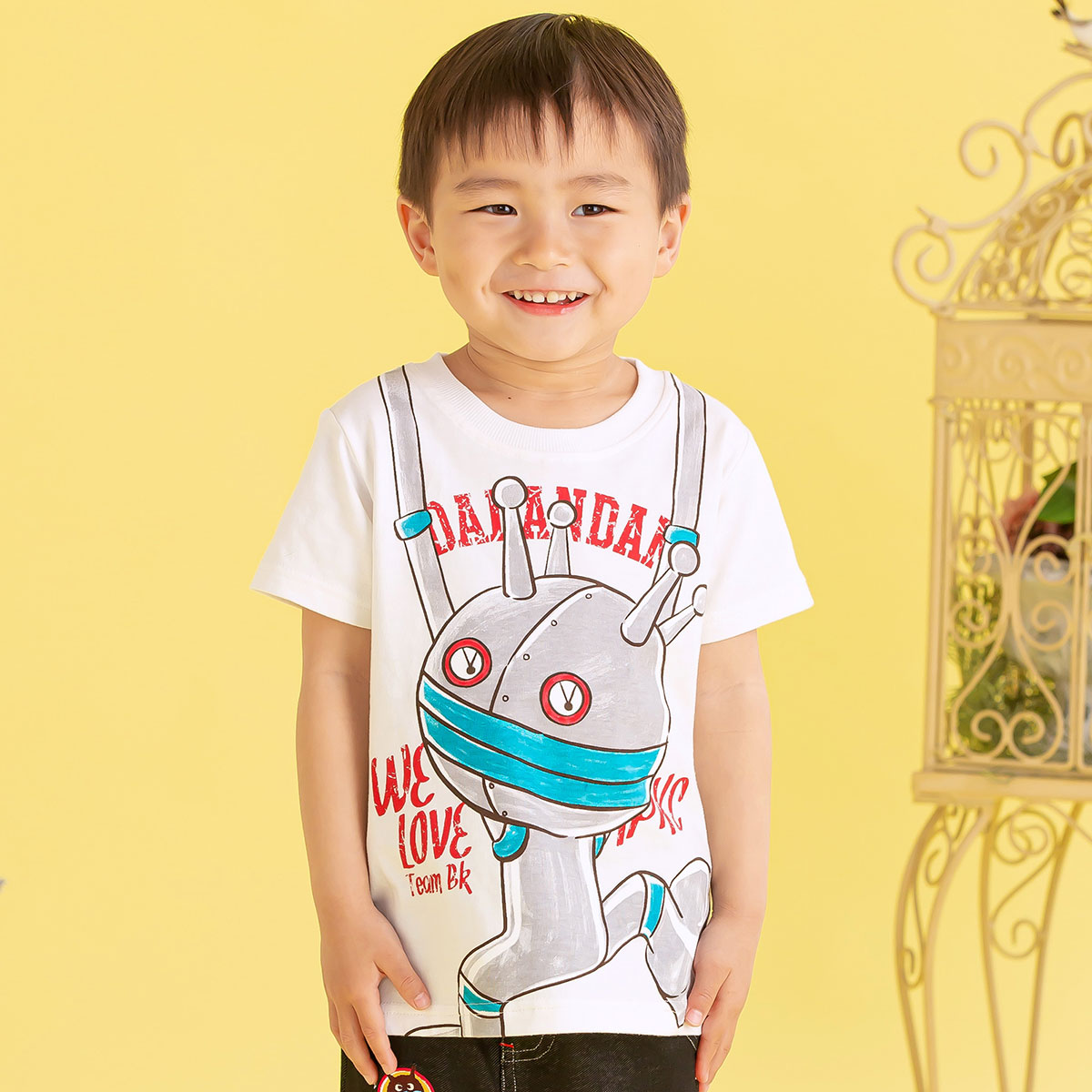 だだんだん　トップス　半袖　tシャツ　白　子ども服　#521キッズ服男の子用(90cm~)