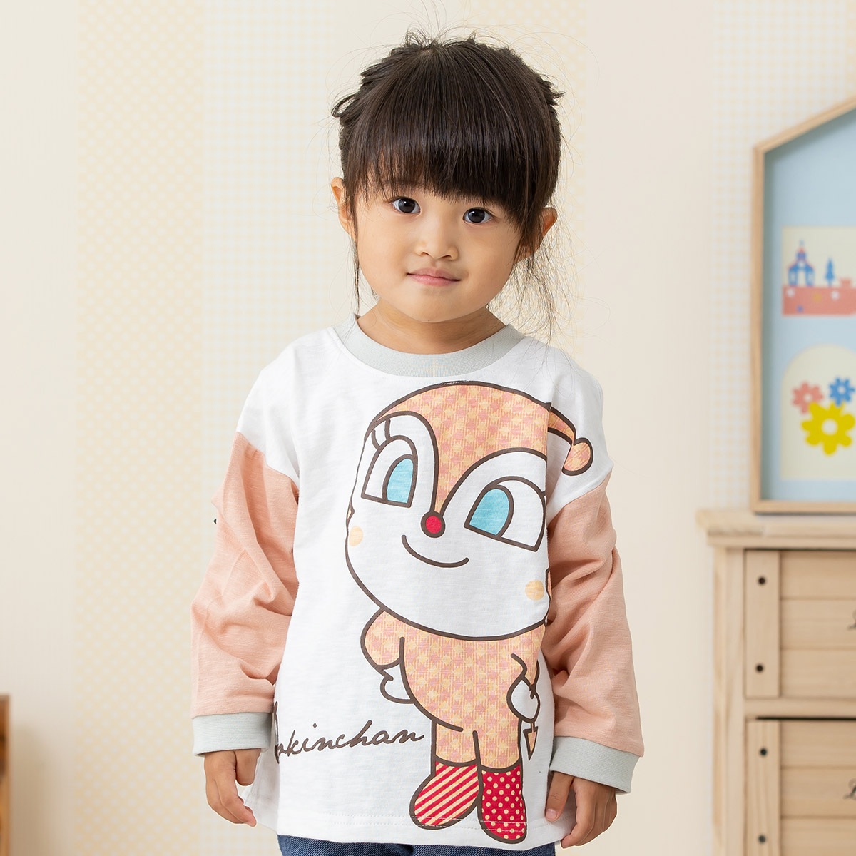 キッズＴシャツ 長袖子供Ｔシャツ 子供服 ドキンちゃん