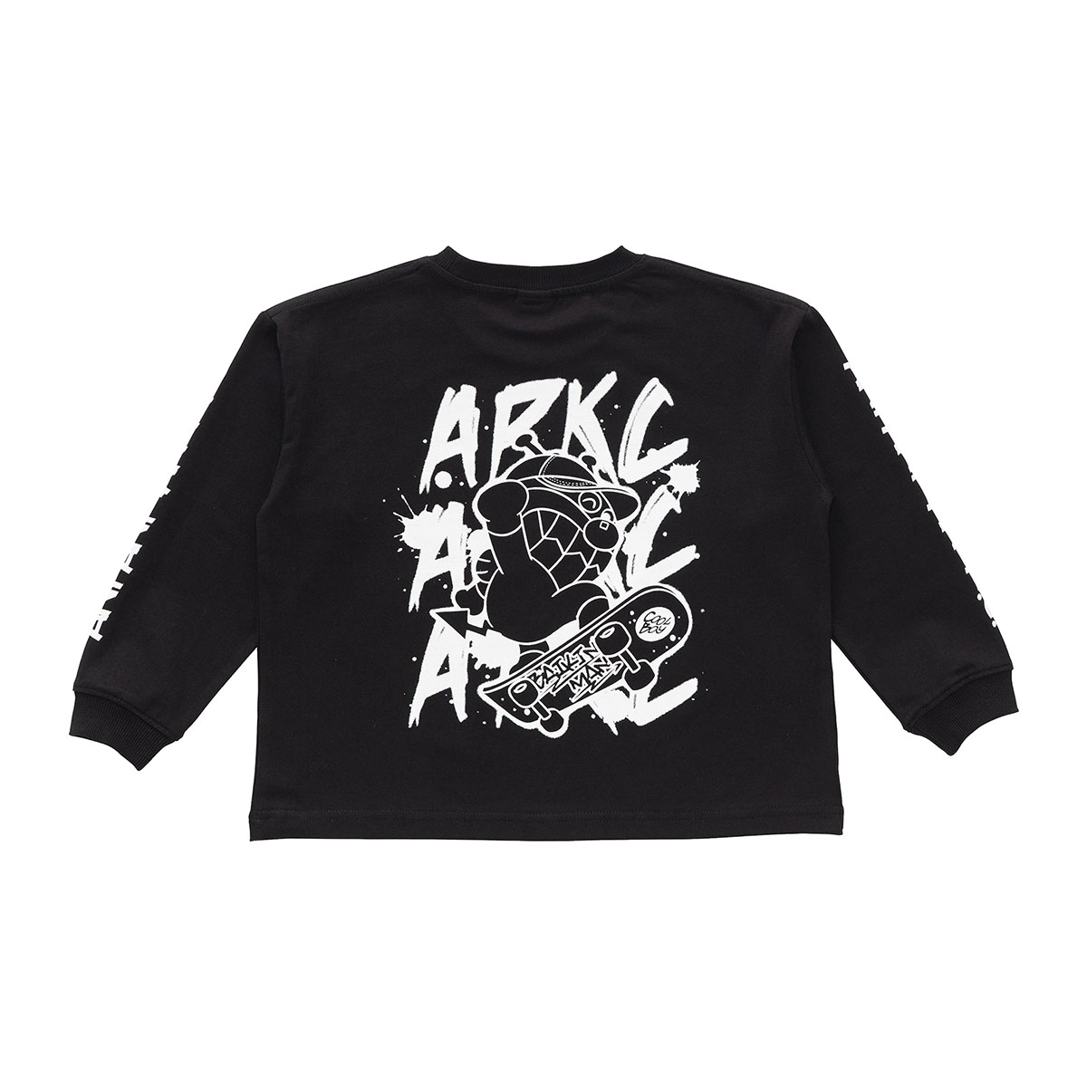 【アンパンマン】黒 タートルネック 長袖カットソー アンパンマンストリート長袖Tシャツ｜アイテム｜アンパンマンキッズ